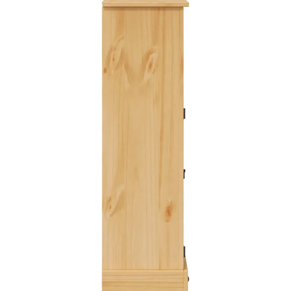 Vidaxl Armoire de salle de bain Corona 70x33x110 cm bois de pin massif