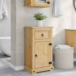 Vidaxl Armoire de salle de bain Corona 45x33x80 cm bois de pin massif* Meuble Wc