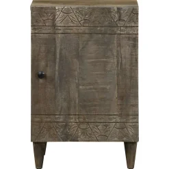 Vidaxl Armoire de salle de bain 38x33x58 cm bois massif de manguier* Meuble Wc