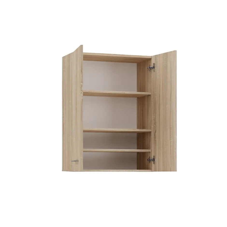 3xE Living Armoire de salle de bain pour machine à laver, 30 x 64 x 90 cm, chêne sonoma* Armoire De Salle De Bains