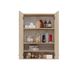 3xE Living Armoire de salle de bain pour machine à laver, 30 x 64 x 90 cm, chêne sonoma* Armoire De Salle De Bains