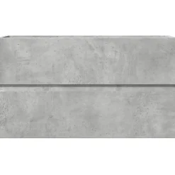 Vidaxl Armoire de salle de bain suspendue gris béton bois d'ingénierie* Meuble Wc