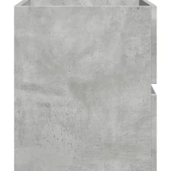 Vidaxl Armoire de salle de bain suspendue gris béton bois d'ingénierie* Meuble Wc