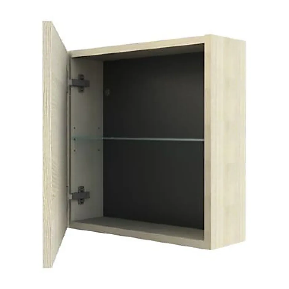 Cooke & Lewis Armoire de salle de bains effet chêne l.50 x H.50 x P.17 cm, Calao* Armoire De Salle De Bains