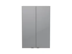 GoodHome Armoire de salle de bains gris brillant l.60 x H.90 x P.36 cm, Imandra* Armoire De Salle De Bains