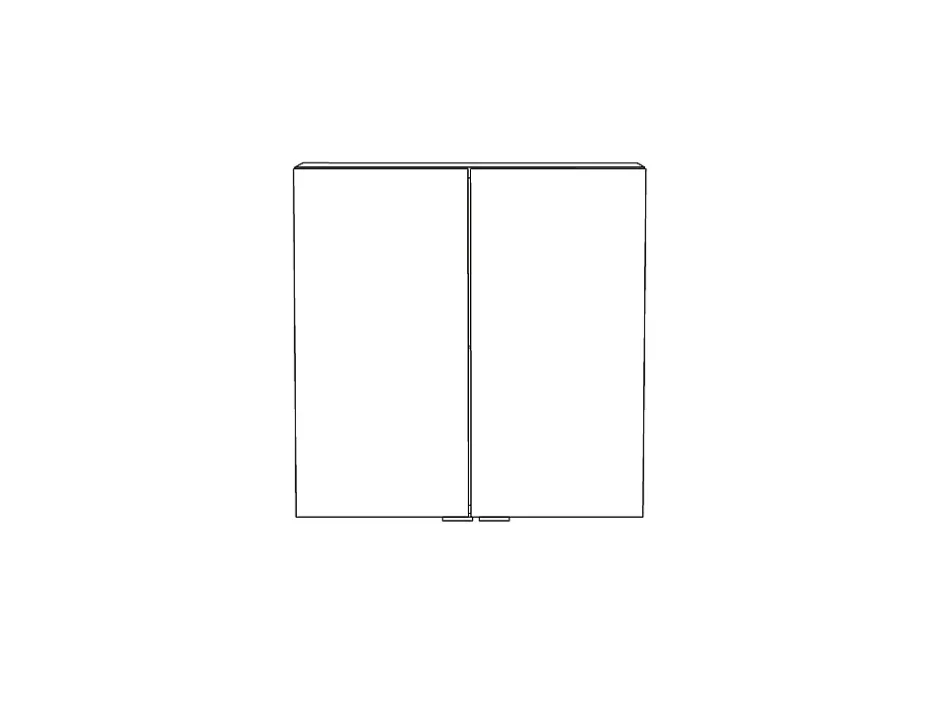 GoodHome Armoire de salle de bains faible profondeur effet chêne l.60 x H.60 x P.15 cm, Imandra