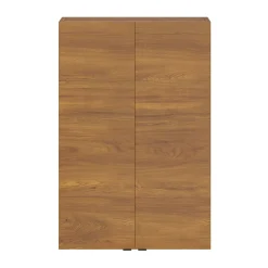 GoodHome Armoire de salle de bains faible profondeur effet noyer l.60 x H.90 x P.15 cm, Imandra