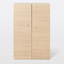 GoodHome Armoire de salle de bains effet chêne l.60 x H.90 x P.36 cm, Imandra* Armoire De Salle De Bains|Meuble De Salle De Bains Faible Profondeur