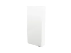 GoodHome Armoire de salle de bains faible profondeur blanc brillant l.40 x H.90 x P.15 cm, Imandra