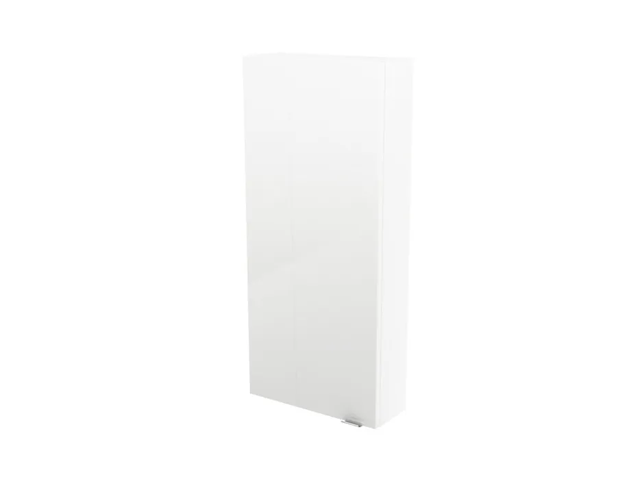 GoodHome Armoire de salle de bains faible profondeur blanc brillant l.40 x H.90 x P.15 cm, Imandra