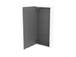 GoodHome Armoire de salle de bains faible profondeur blanc brillant l.40 x H.90 x P.15 cm, Imandra