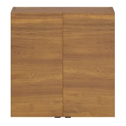 GoodHome Armoire de salle de bains faible profondeur effet noyer l.60 x H.60 x P.15 cm, Imandra