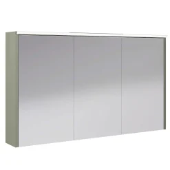 Decotec Armoire de salle de bains éclairante avec miroir Archi fougère mat 120 cm