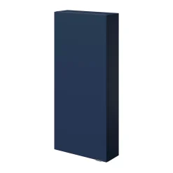 GoodHome Armoire de salle de bains faible profondeur bleu nuit mat l.40 x H.90 x P.15 cm, Imandra* Meuble Wc|Colonne De Salle De Bains