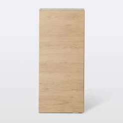GoodHome Armoire de salle de bains faible profondeur effet chêne l.40 x H.90 x P.15 cm, Imandra* Meuble Wc|Colonne De Salle De Bains