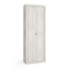 Meublorama Armoire de salle de bains, 2 portes, collection ISORA. Coloris chene gris* Meuble De Salle De Bains Faible Profondeur|Armoire De Salle De Bains