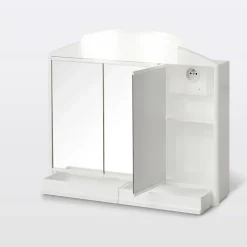 Cooke & Lewis Armoire de salle de bains Toeda miroir éclairant L. 58,6 x H. 51,2 x P. 14,2 cm* Armoire De Toilette