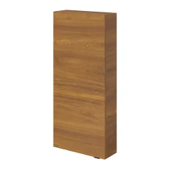 GoodHome Armoire de salle de bains faible profondeur effet noyer l.40 x H.90 x P.15 cm, Imandra* Meuble Wc|Colonne De Salle De Bains