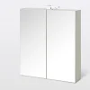 Cooke & Lewis Armoire de salle de bains Indra miroir éclairant L. 60 x H. 67 x P. 14,6 cm* Armoire De Toilette