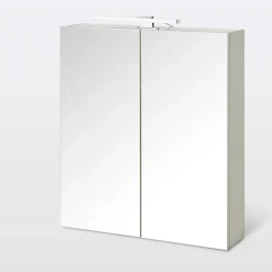 Cooke & Lewis Armoire de salle de bains Indra miroir éclairant L. 60 x H. 67 x P. 14,6 cm* Armoire De Toilette