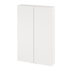 GoodHome Armoire de salle de bains faible profondeur blanc mat l.60 x H.90 x P.15 cm, Imandra* Armoire De Salle De Bains|Meuble De Salle De Bains Faible Profondeur