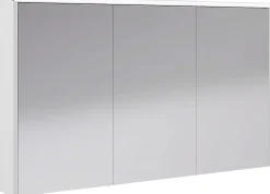 Decotec Armoire de salle de bains éclairante avec miroir Archi blanc mat 120 cm