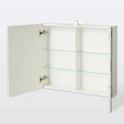 Cooke & Lewis Armoire de salle de bains Indra miroir éclairant L. 80 x H. 67 x P. 14,6 cm