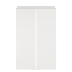 GoodHome Armoire de salle de bains blanc mat l.60 x H.90 x P.36 cm, Imandra