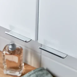 GoodHome Armoire de salle de bains faible profondeur blanc brillant l.60 x H.90 x P.15 cm, Imandra* Meuble Wc|Armoire De Salle De Bains