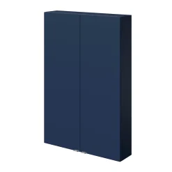 GoodHome Armoire de salle de bains faible profondeur bleu nuit mat l.60 x H.90 x P.15 cm, Imandra