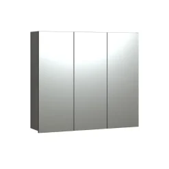 Calicosy Armoire de toilette 3 portes miroir L90 cm - PUREBLISS* Etagère Salle De Bains