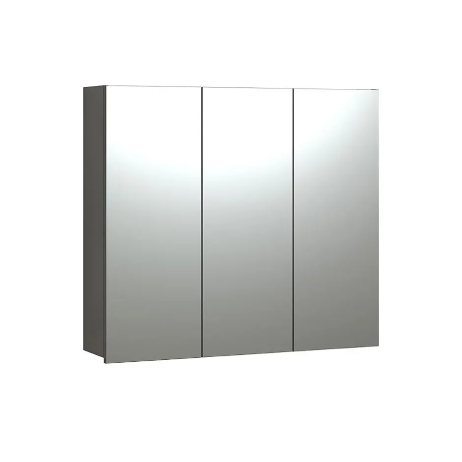 Calicosy Armoire de toilette 3 portes miroir L90 cm - PUREBLISS* Etagère Salle De Bains