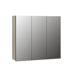 Calicosy Armoire de toilette 3 portes miroir L90 cm - PUREBLISS* Etagère Salle De Bains
