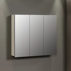 Calicosy Armoire de toilette 3 portes miroir L90 cm - PUREBLISS* Etagère Salle De Bains