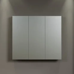 Calicosy Armoire de toilette 3 portes miroir L90 cm - PUREBLISS* Etagère Salle De Bains