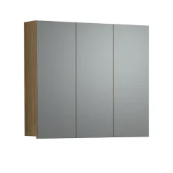 Calicosy Armoire de toilette 3 portes miroir L90 cm - PUREBLISS* Etagère Salle De Bains