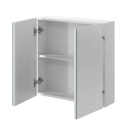 Armoire de toilette 2 portes miroir l.55 x H.54 x P.14,6 cm, Opah* Armoire De Toilette