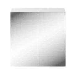 Armoire de toilette 2 portes miroir l.55 x H.54 x P.14,6 cm, Opah* Armoire De Toilette