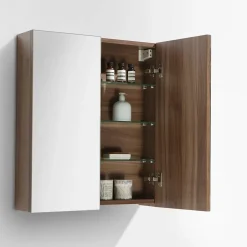 Stano Armoire de toilette bloc-miroir SIENA largeur 60 cm noyer