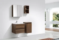 Stano Armoire de toilette bloc-miroir SIENA largeur 60 cm noyer