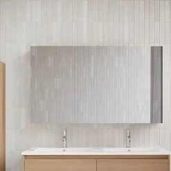 Stano Armoire de toilette bloc-miroir FORTINA largeur 120 cm chêne clair