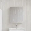 Stano Armoire de toilette bloc-miroir FORTINA largeur 60 cm blanc* Armoire De Toilette