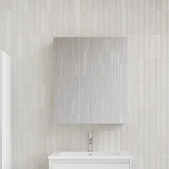 Stano Armoire de toilette bloc-miroir FORTINA largeur 60 cm blanc* Armoire De Toilette