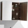 Stano Armoire de toilette bloc-miroir SIENA largeur 80 cm noyer* Armoire De Toilette|Meuble De Salle De Bains Faible Profondeur