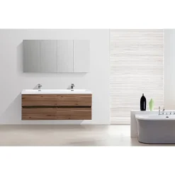 Stano Armoire de toilette bloc-miroir SIENA largeur 144 cm noyer