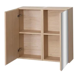 Mob-In Armoire de toilette 60cm double porte avec miroirs WILL* Armoire De Toilette