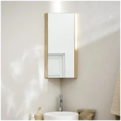 Mob-In Armoire de toilette d'angle CLEO* Armoire De Toilette|Meuble De Salle De Bains Faible Profondeur