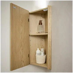 Mob-In Armoire de toilette d'angle CLEO* Armoire De Toilette|Meuble De Salle De Bains Faible Profondeur