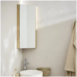 Mob-In Armoire de toilette d'angle CLEO* Armoire De Toilette|Meuble De Salle De Bains Faible Profondeur