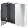 GoodHome Armoire de toilette miroir l.60 x H.60 x P.15 cm, Imandra* Armoire De Toilette|Meuble De Salle De Bains Faible Profondeur